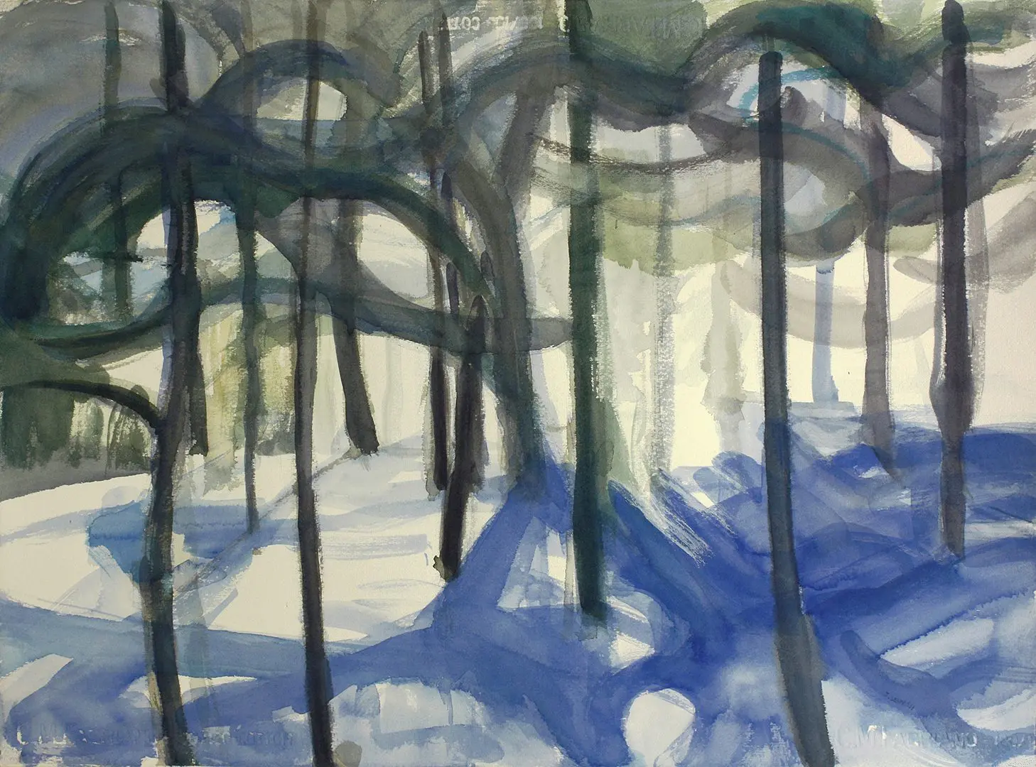 watercolor with winter light