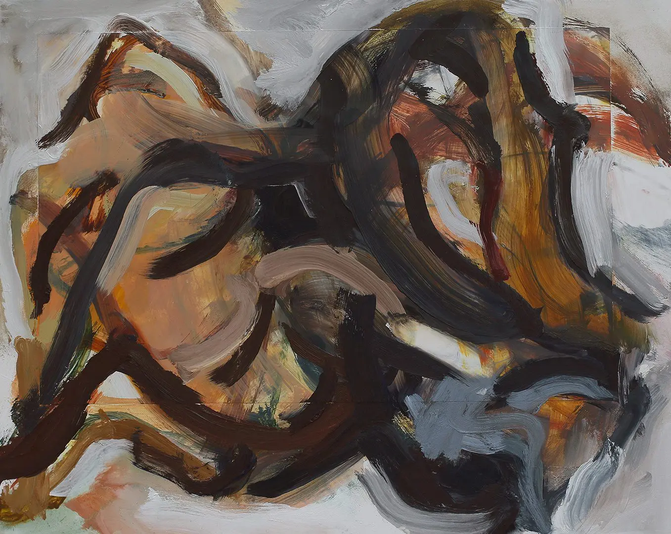 close up of one panel of "States of Reality"