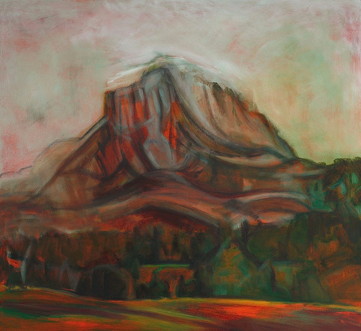 Heart of Black Butte oil paint on canvas