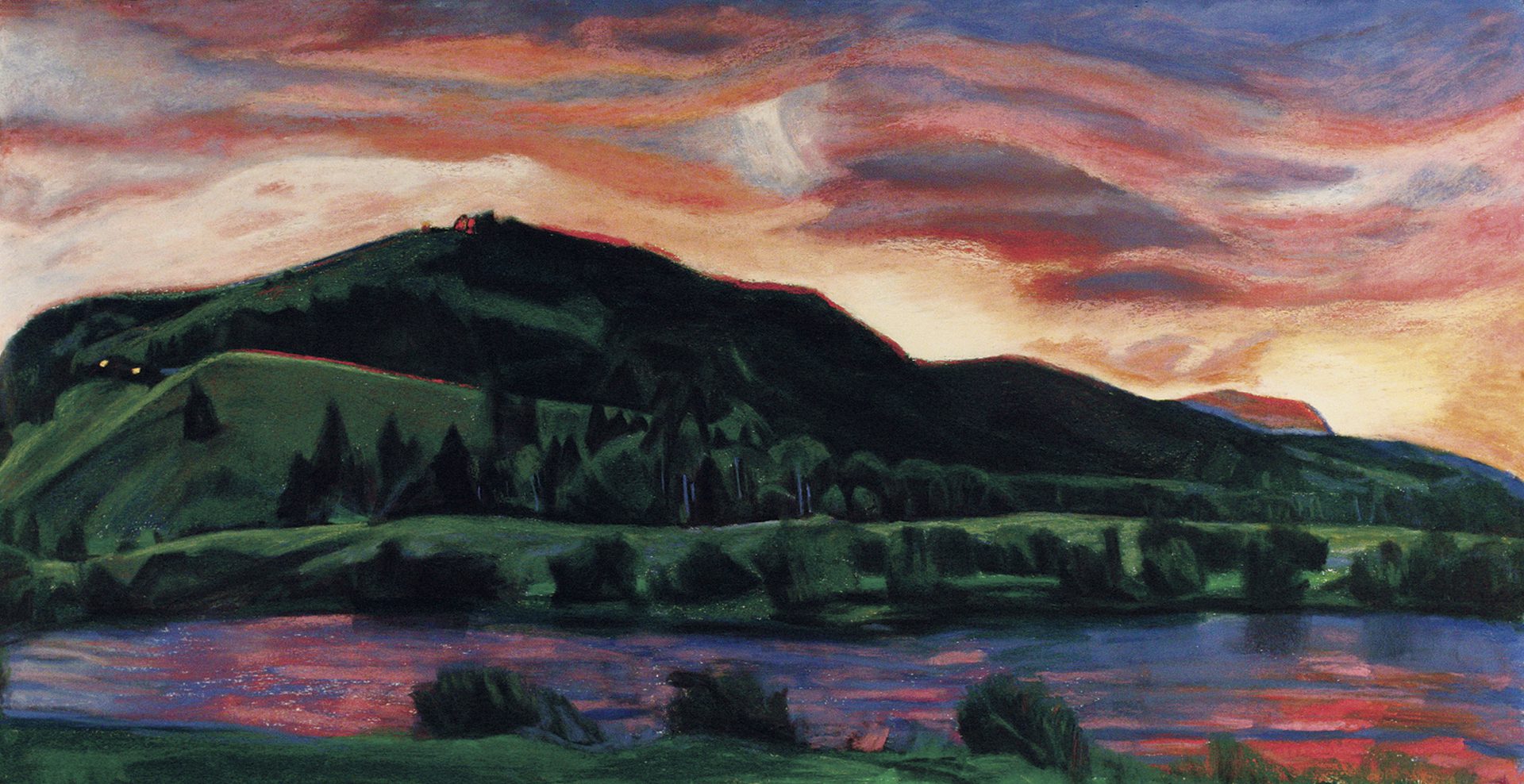 Montana Evening chalk pastel