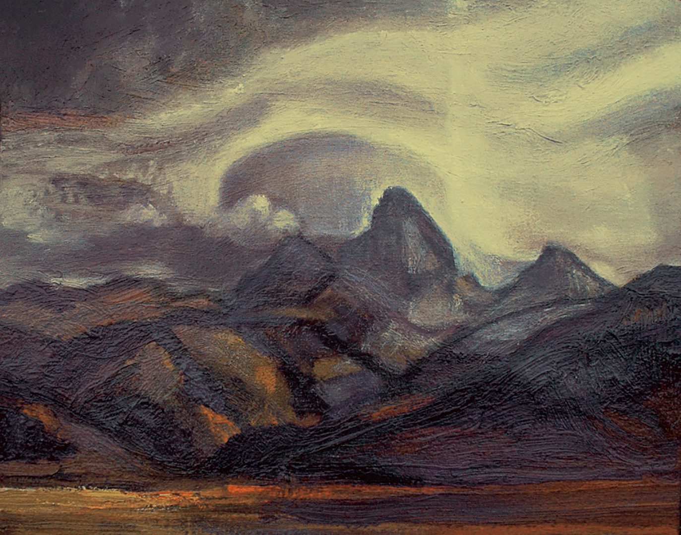 Tetons oil on canvas